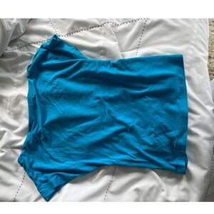 SHEIN Teal Blue Backless Top